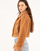 STOOSH Womens Suede Sherpa Jacket image number 2