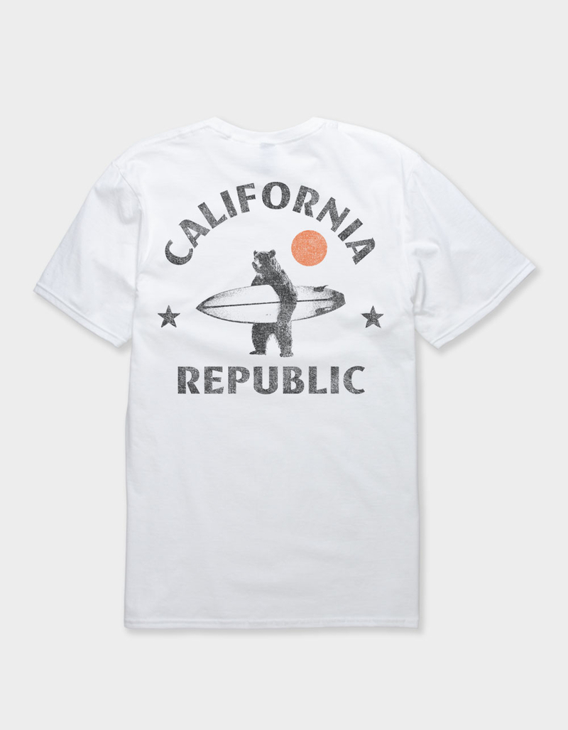 CALIFORNIA Surf Bear Unisex Tee image number 0