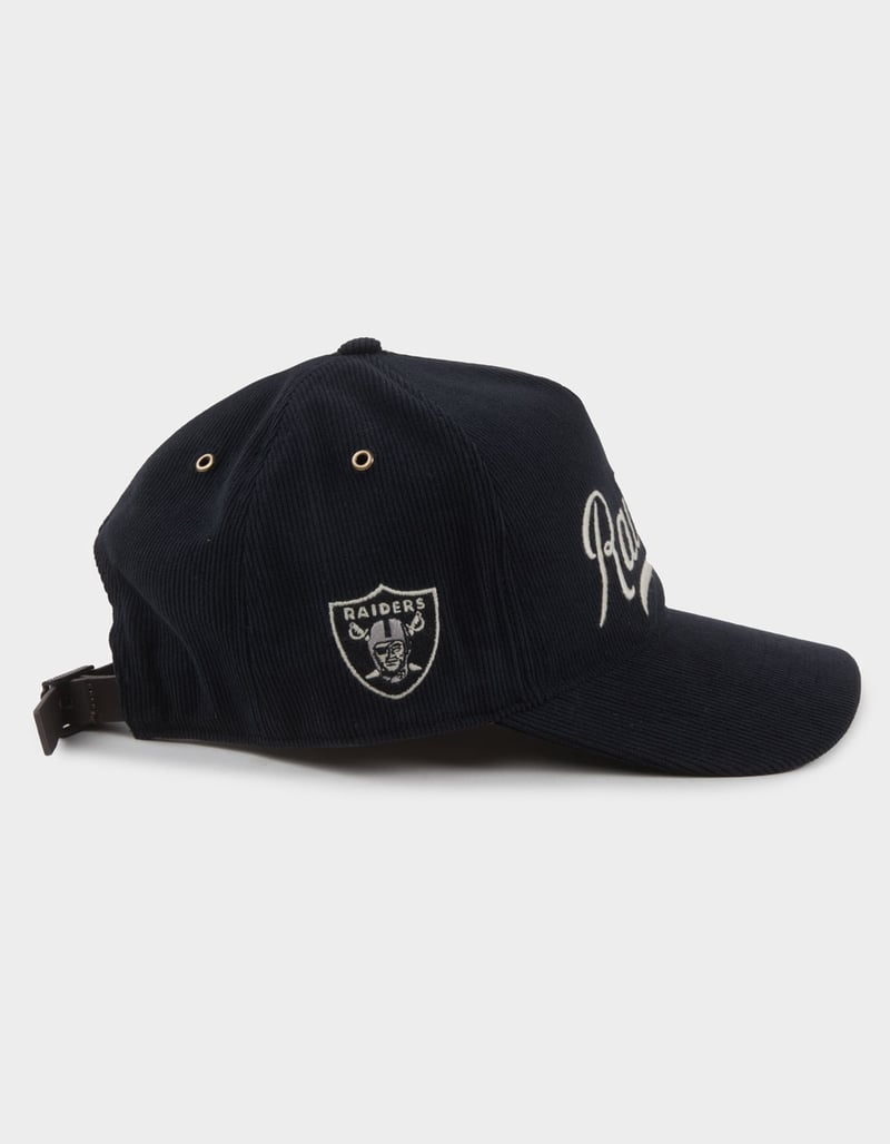47 BRAND Las Vegas Raiders Golden Age Cord '47 Hitch Strapback Hat image number 2
