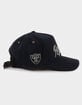 47 BRAND Las Vegas Raiders Golden Age Cord '47 Hitch Strapback Hat image number 3