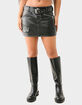 TRUE RELIGION Sadie Faux Leather Moto Mini Skirt image number 1