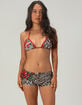 ED HARDY Red Leopard Womens Swim Boyshorts image number 1