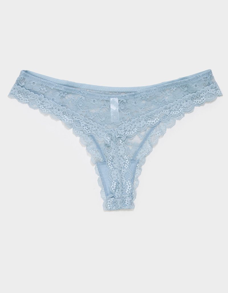 FULL TILT Allover Lace Thong image number 1
