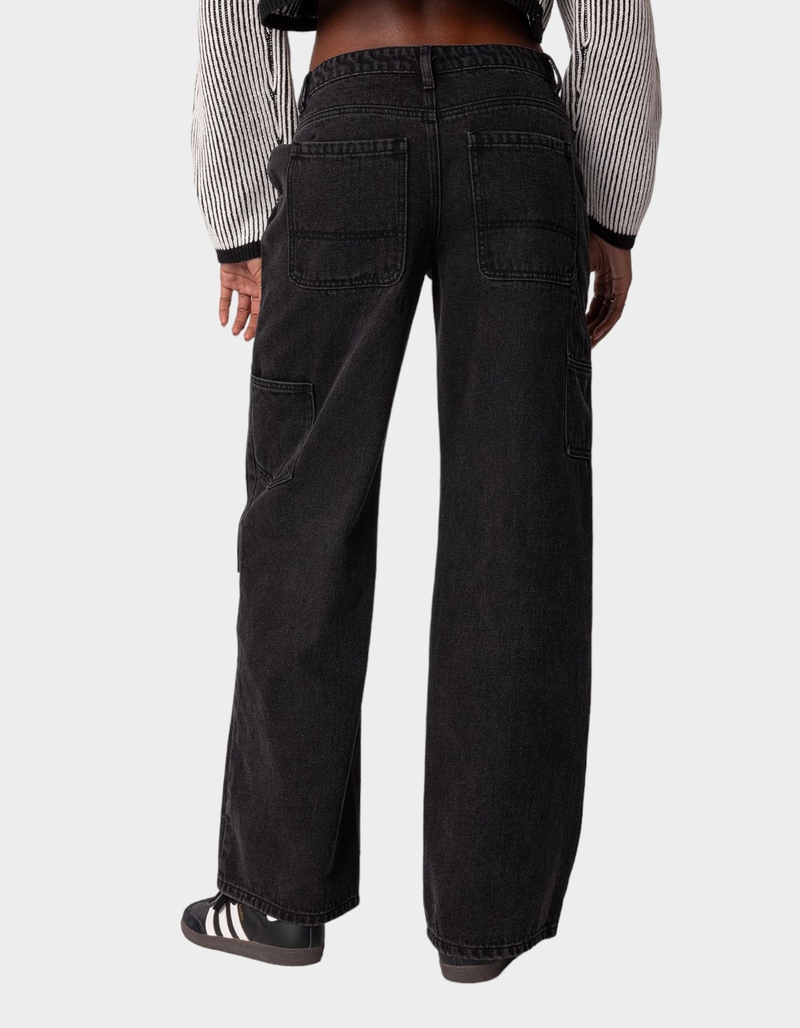 EDIKTED Ayla Low Rise Carpenter Jeans image number 3