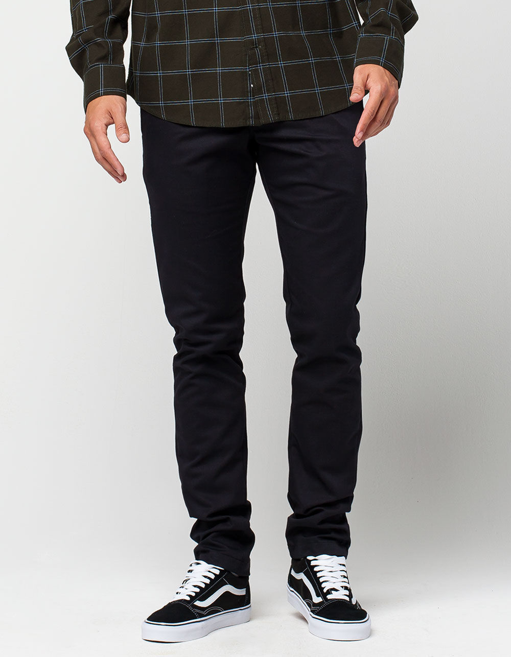 DICKIES 801 Mens Skinny Straight Pants - BLACK - 33X30 | Tillys