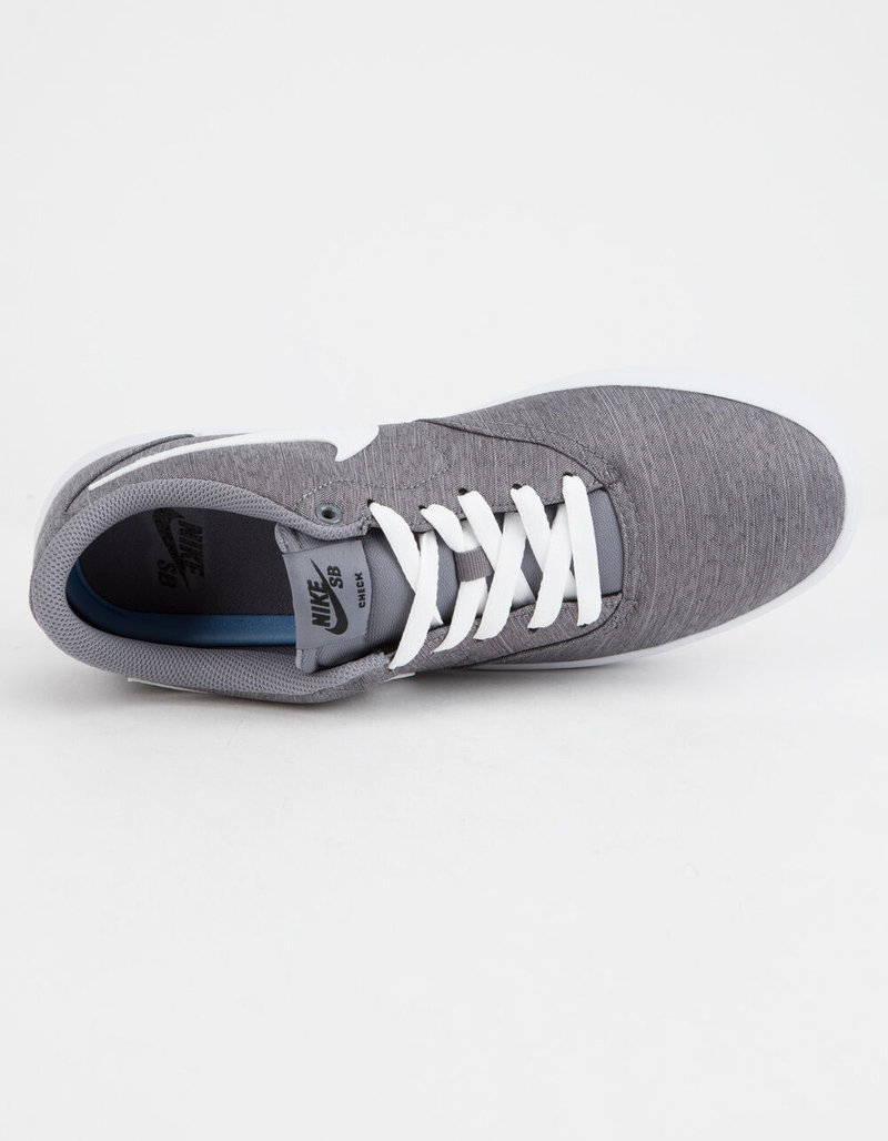 NIKE SB Check Solarsoft Canvas Gunsmoke & White Shoes image number 2