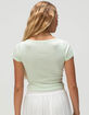 BOZZOLO Womens Boat Neck Tee image number 4