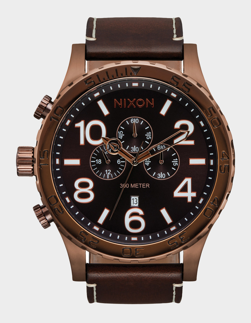 NIXON 51-30 Chrono Leather Watch image number 0