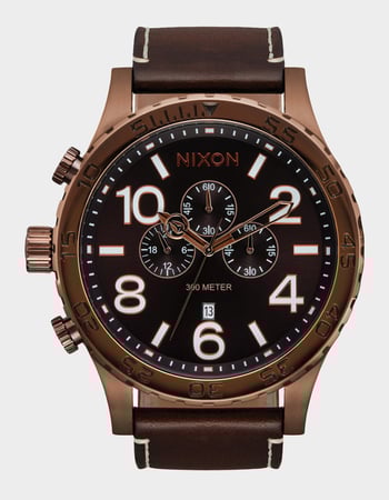 NIXON 51-30 Chrono Leather Watch Primary Image