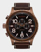 NIXON 51-30 Chrono Leather Watch image number 1