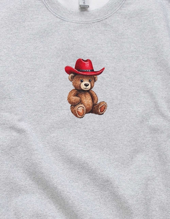 BEAR Western Hat Bear Unisex Kids Crewneck Sweatshirt Alternative Image