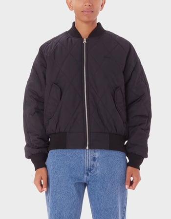 OBEY LU Womens Bomber Jacket Primary Image