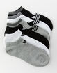 ADIDAS 6 Pack Originals Trefoil Black & White Womens Ankle Socks image number 1