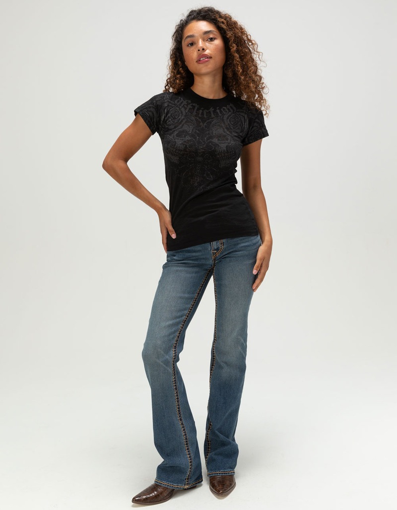 AFFLICTION Forgotten Womens Fitted Tee image number 1