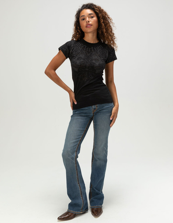 AFFLICTION Forgotten Womens Fitted Tee Alternative Image