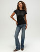 AFFLICTION Forgotten Womens Fitted Tee image number 2