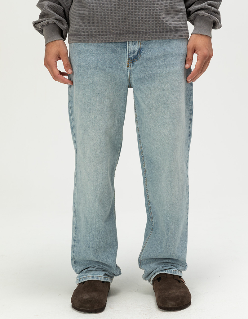 RSQ Mens Loose Light Wash Jeans image number 1