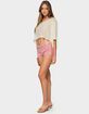 EDIKTED Sapir Fringe Faux Suede Shorts image number 4