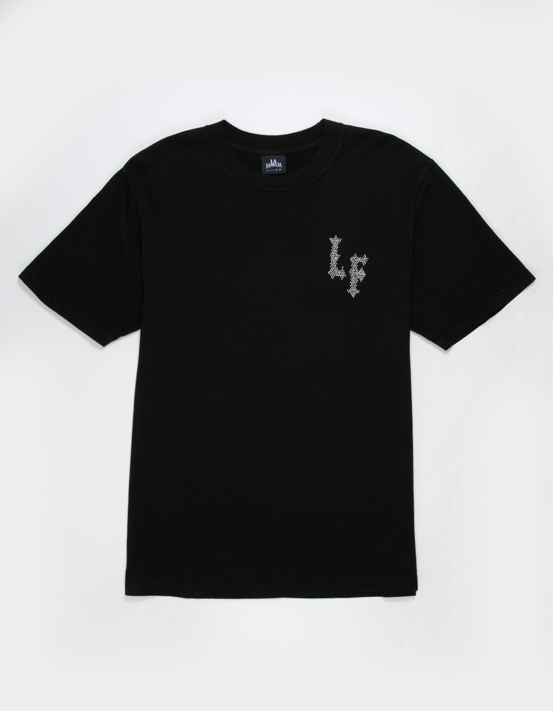 LA FAMILIA Prayer Hands Mens Rhinestone Boxy Tee image number 1