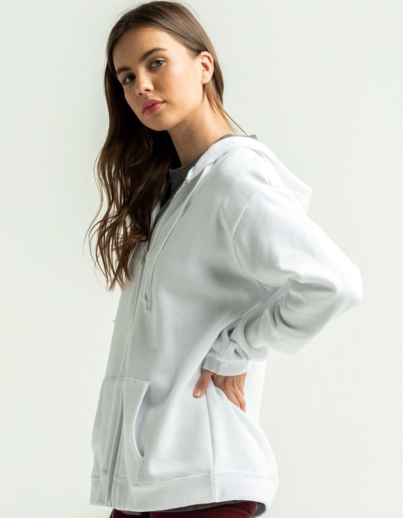 FULL TILT Womens Oversized Zip-Up Hoodie image number 1