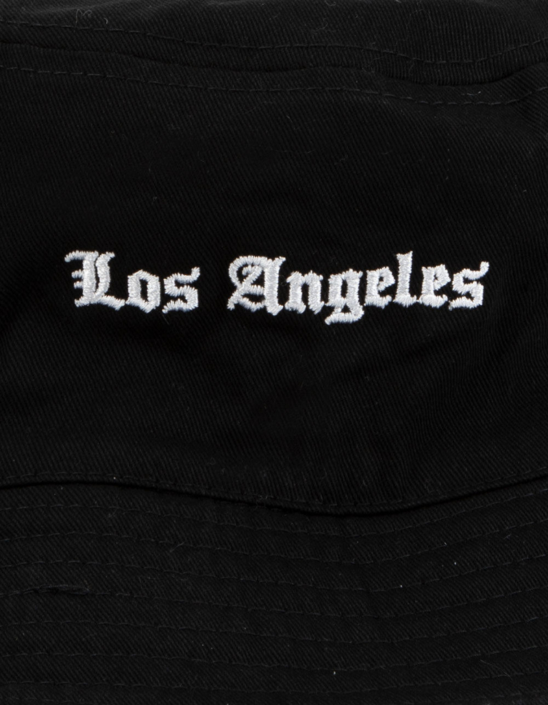 BLUE CROWN Los Angeles Black Bucket Hat image number 2