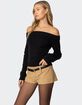 EDIKTED Elona Off Shoulder Knit Top image number 4