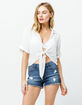 RSQ Venice Mid Rise Womens Ripped Denim Shorts image number 1