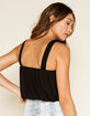 WEST OF MELROSE Give Me A Ring Womens Black Halter Top image number 3