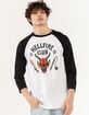 STRANGER THINGS Hellfire Club Unisex Raglan Tee image number 4