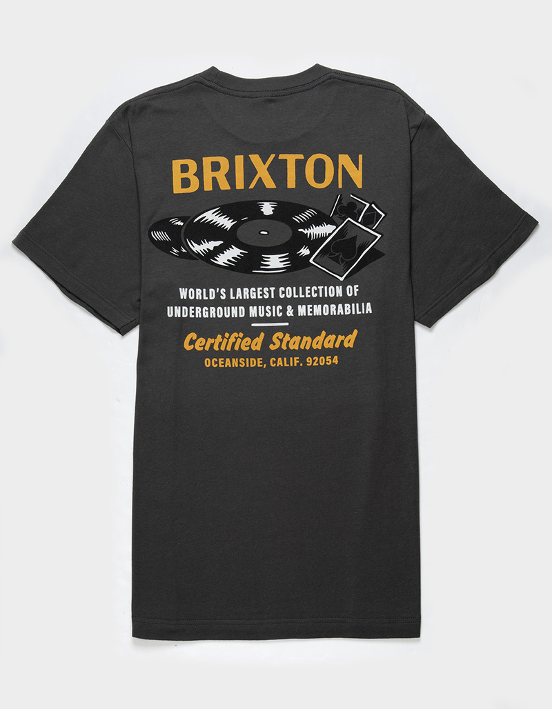 BRIXTON Hubbard Mens Tee CHARCOAL Tillys