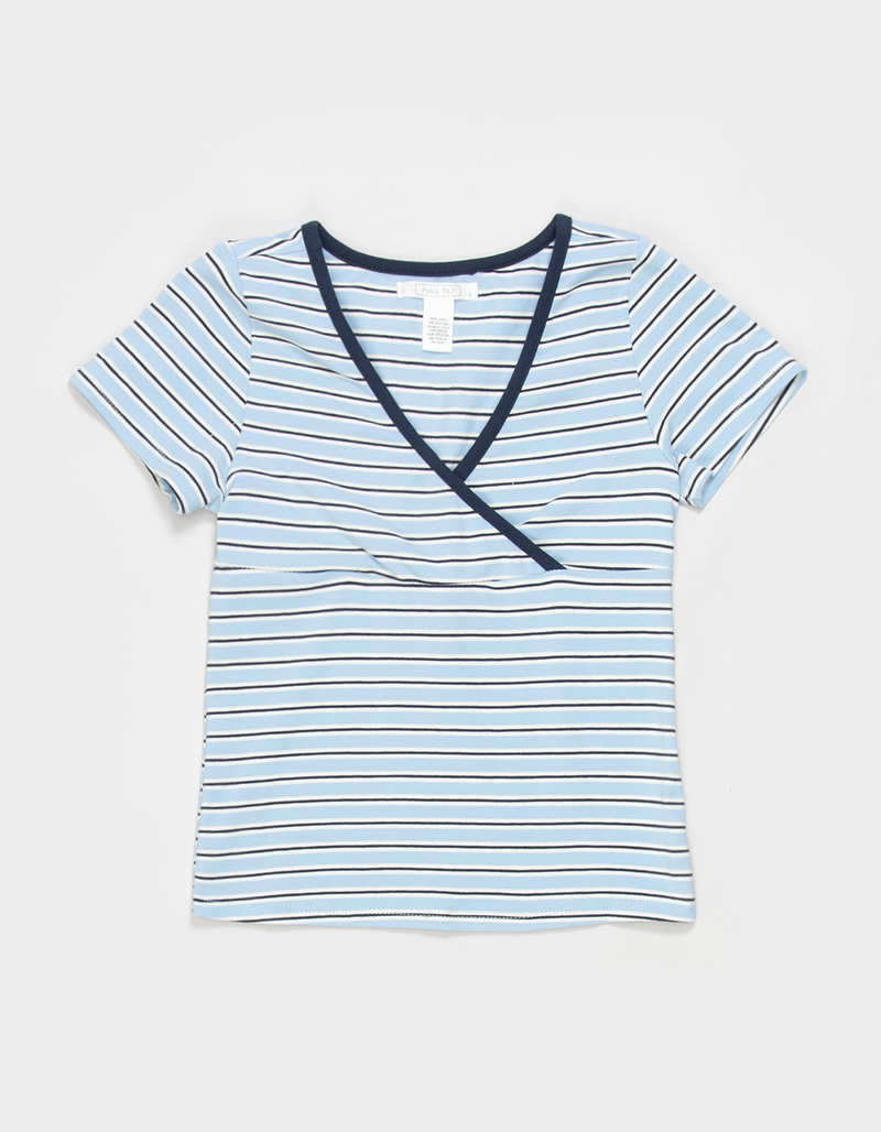 FULL TILT Girls Stripe Surplus Top image number 0