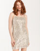RSQ Womens Sequin Bodycon Dress image number 1