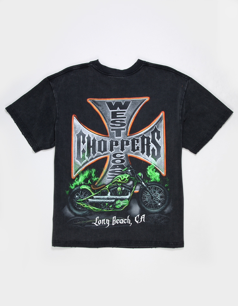 WEST COAST CHOPPERS Orange Hue Mens Boxy Tee image number 2
