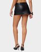 EDIKTED Crossover Grommet Faux Leather Mini Skirt image number 3