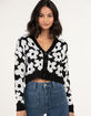 RSQ Punk Floral Womens Drop Shoulder Cardigan image number 2