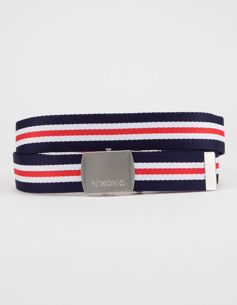 NIXON Basis Red, White, & Blue Belt image number 0