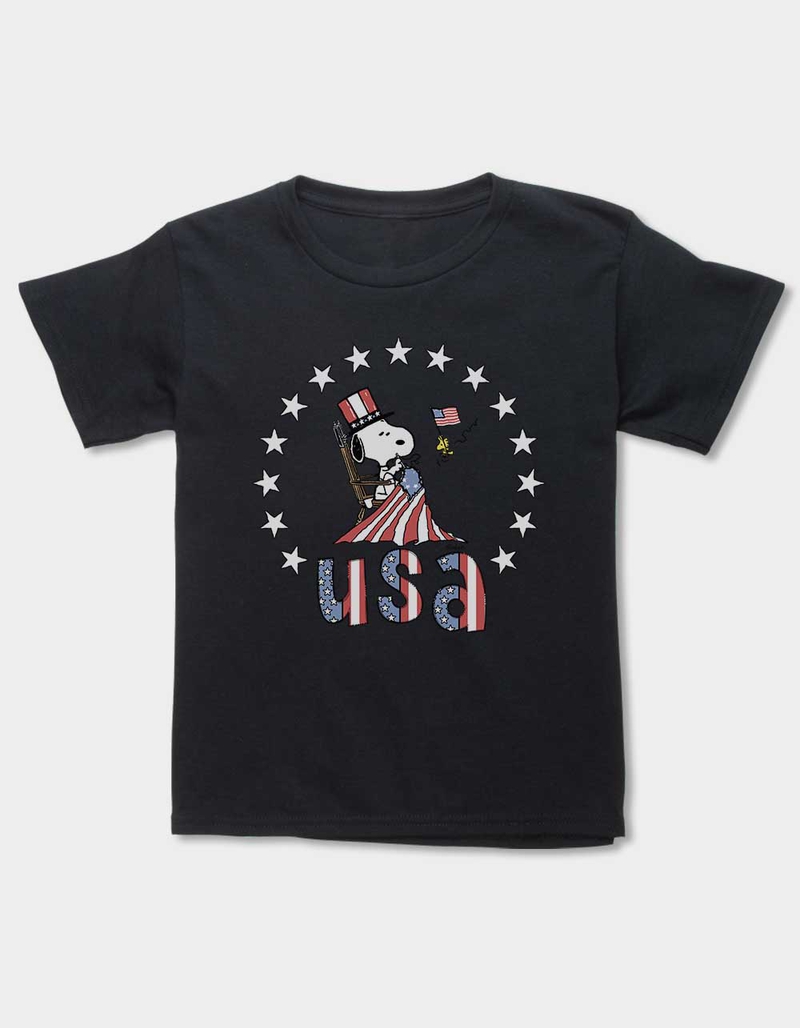 PEANUTS Snoopy Flag Maker Girls Tee image number 0