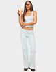 EDIKTED Linda Ribbed Scoop Neck Tank Top image number 5