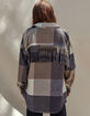 WEST OF MELROSE Womens Plaid Fringe Jacket image number 4