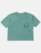 VOLCOM Pocket Dial Butterfly Girls Pocket Tee image number 2