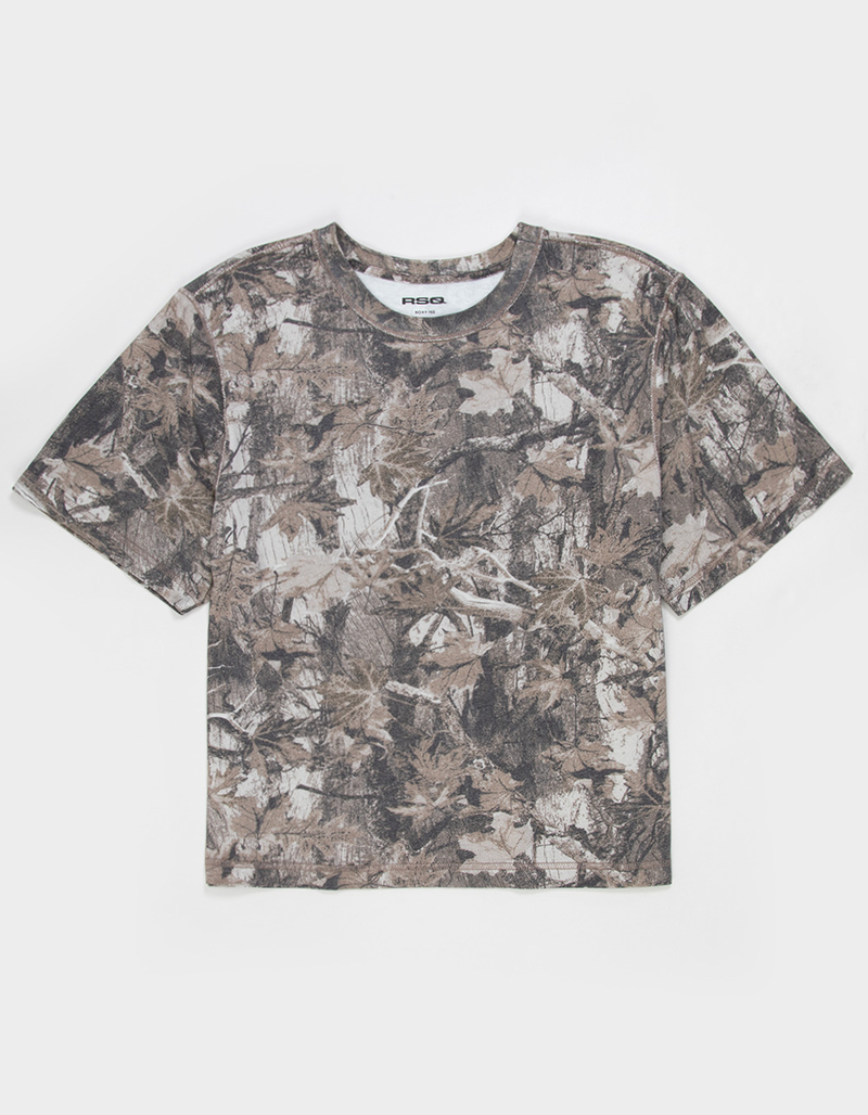 RSQ Mens Washed Boxy Tee image number 1