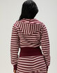 TILLYS Womens Stripe Zip-Up Hoodie image number 3