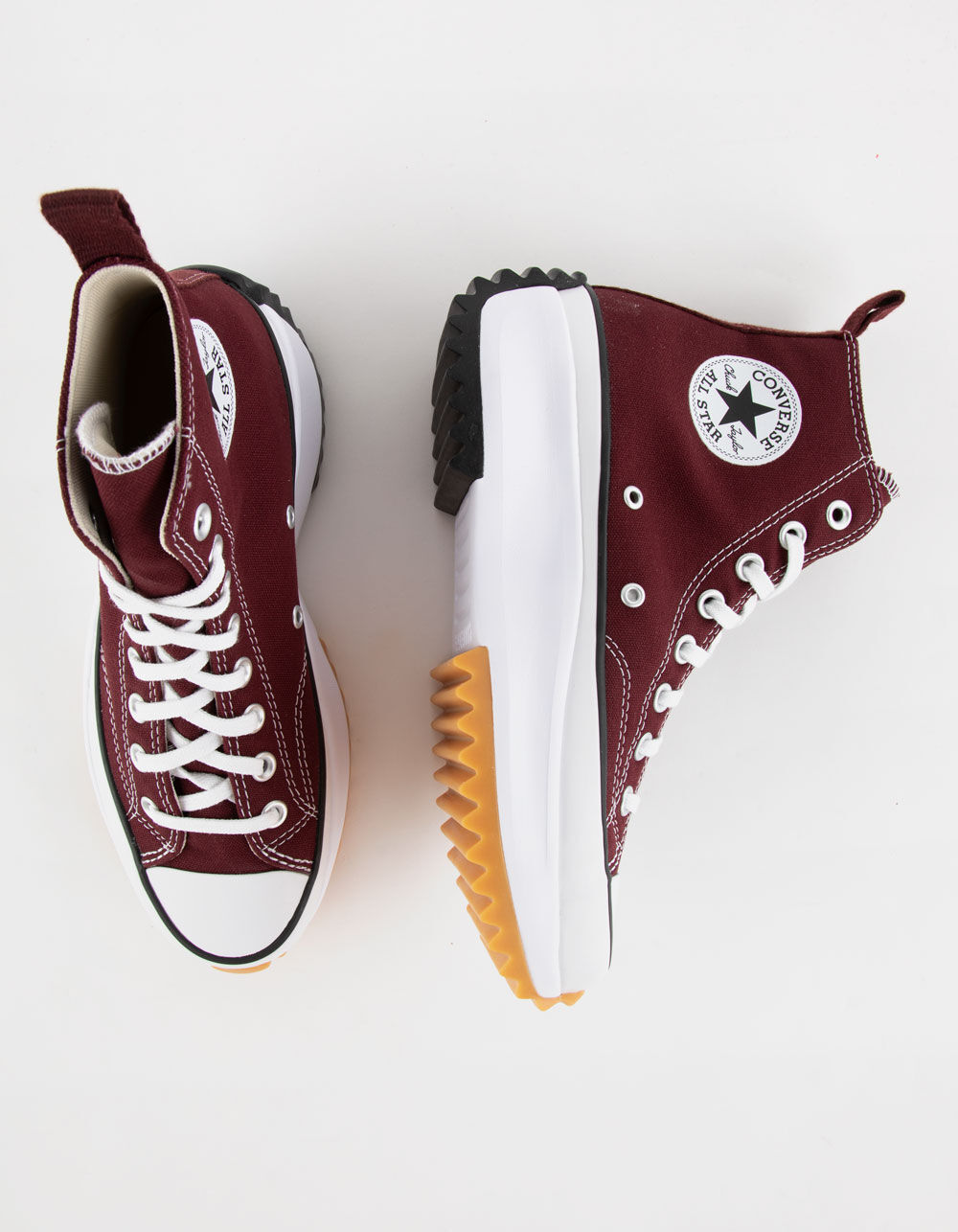 CONVERSE Run Star Hike Platform Womens High Top Shoes - CHERRY