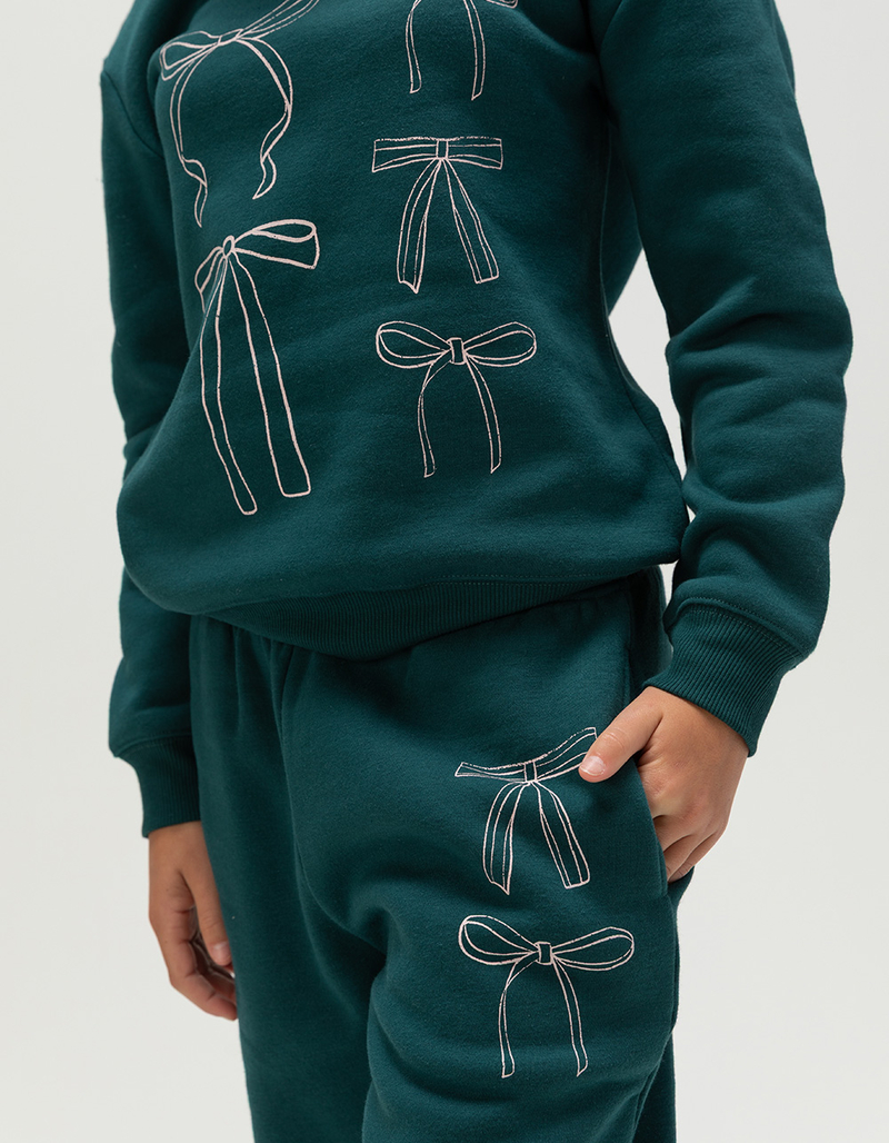 FULL TILT Bow Girls Wide Leg Sweatpants image number 3