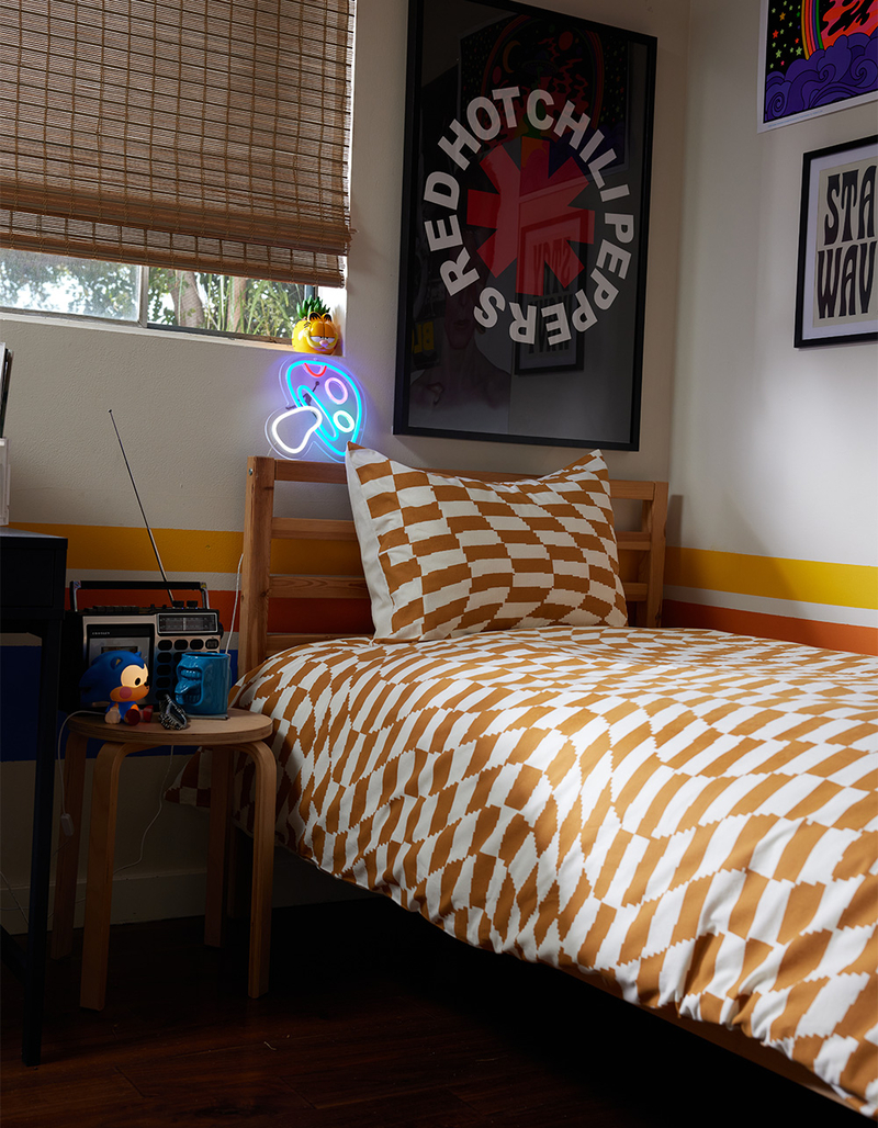 Psychedelic Check Twin XL Duvet Set image number 4