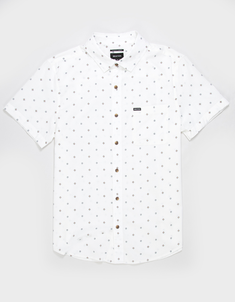 BRIXTON Coastal Print Mens Button Up Shirt image number 0