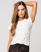 COCO & JAIMESON Floral Womens Thermal Top image number 1