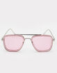 Pink Lens Navigator Sunglasses image number 2