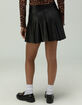 NOISY MAY Paulo Pleated Faux Leather Womens Skirt image number 4