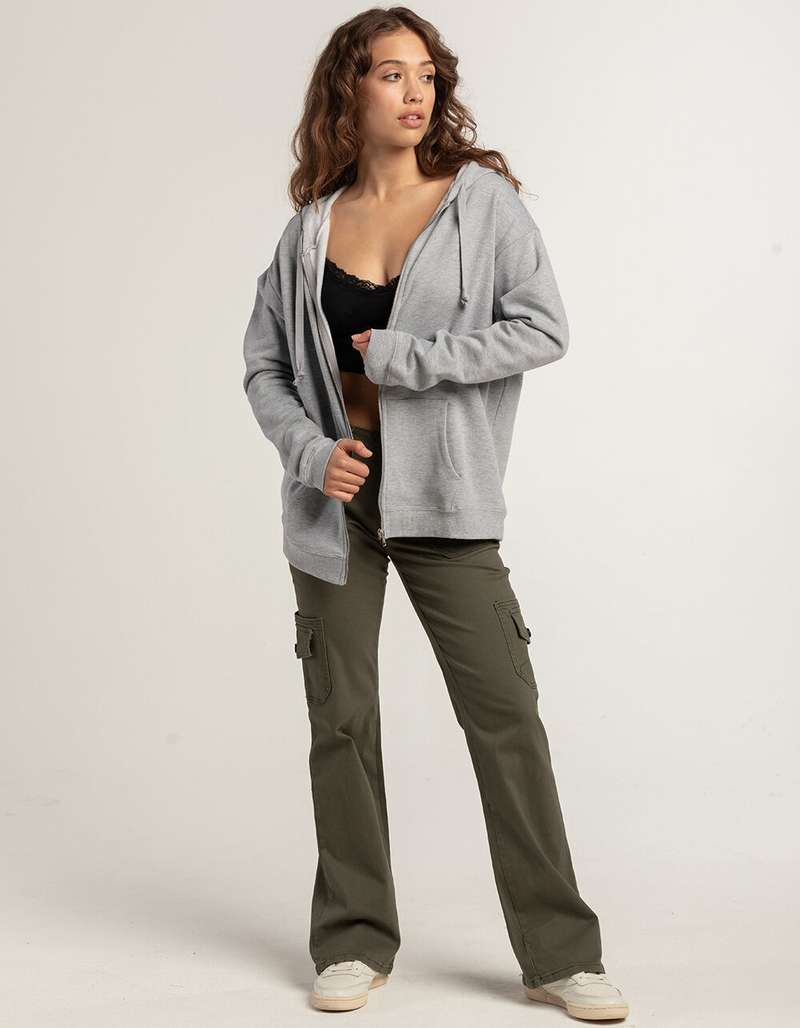 TILLYS Womens Oversized Zip-Up Hoodie image number 1